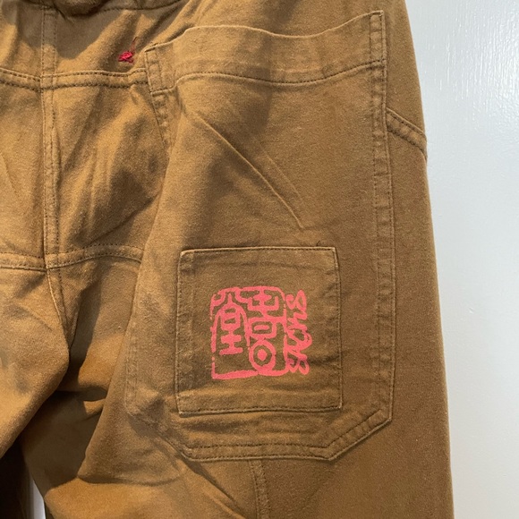 SACK’S  Luxury joggers SZ 2 (L). 100% cotton, flared bottom. Lots of details. - Picture 7 of 13